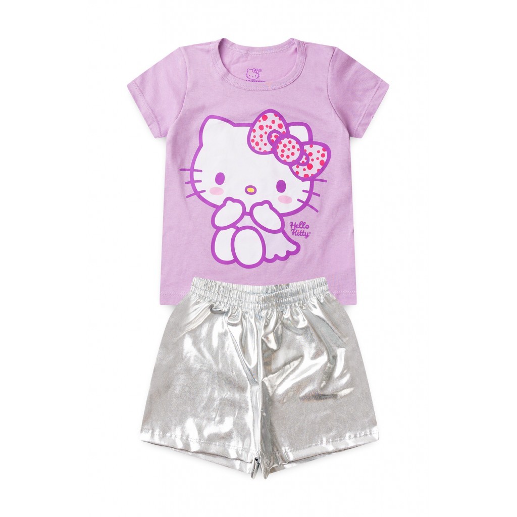 Conjunto Feminino Infantil Pose Da Gatinha - Hello Kitty