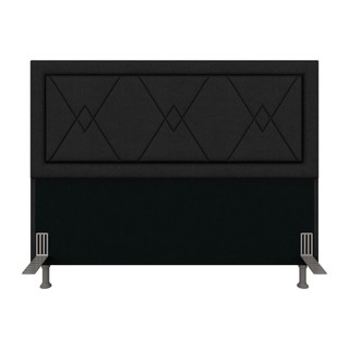 Cabeceira Estofada Para Cama Queen Valência Preto - M. Arapongas em Oferta na Shopee