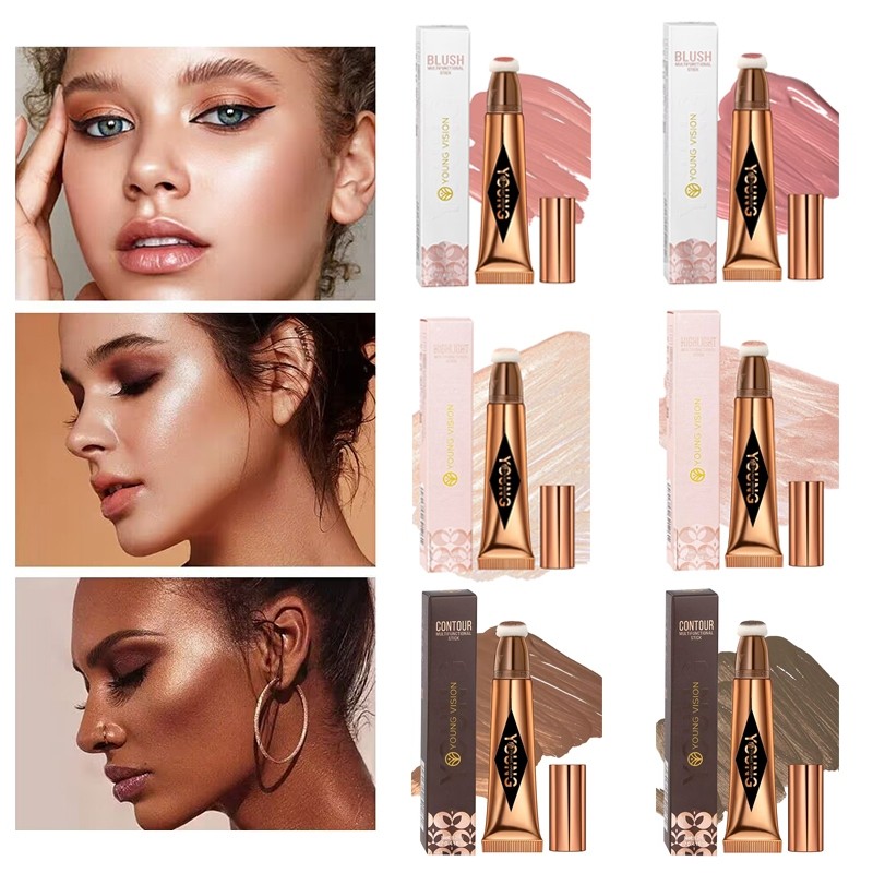 Blush Líquido Young Vision – Pele Radiante e Natural com Almofada Contorno!