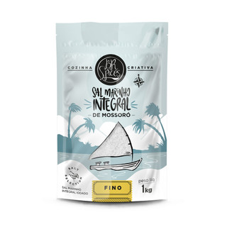 Sal Marinho BR Spices Integral De Mossoró Fino Pouch 1KG em Oferta na Shopee