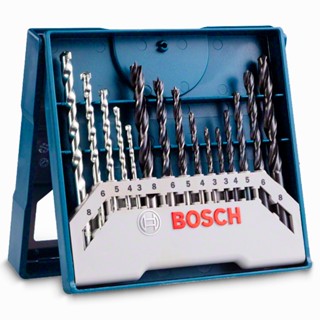 Kit Mini X-line Com 15 Brocas Para Perfurar Bosch