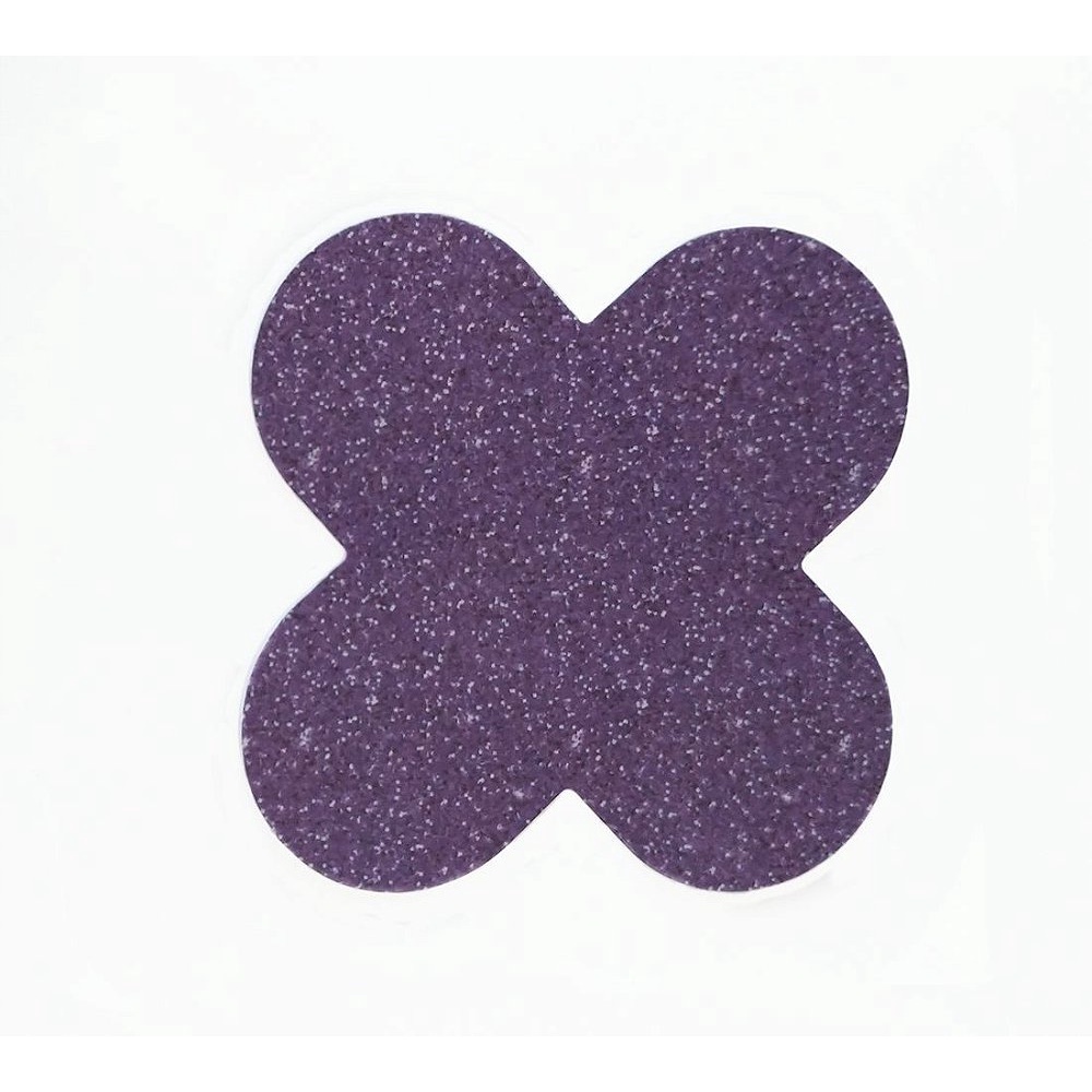 Forminha para doces 4 Pétalas Glitter Roxo - 50 unidades - NC Toys - Rizzo Distribuidora