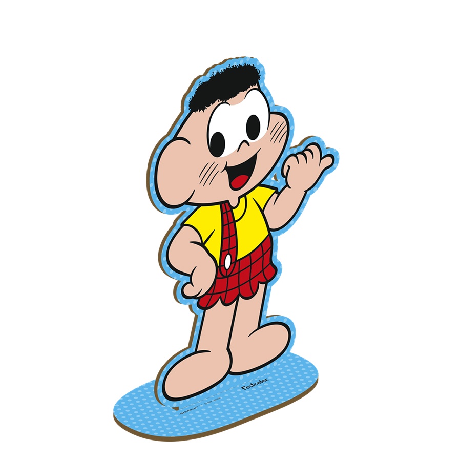 Personagem P Cascão MDF Turma da Mônica - 1 Unidade - Festcolor -  Rizzo - Home & Living