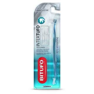 Escova Dental Bitufo Intertufo Cônico + 6 Refis Interdental