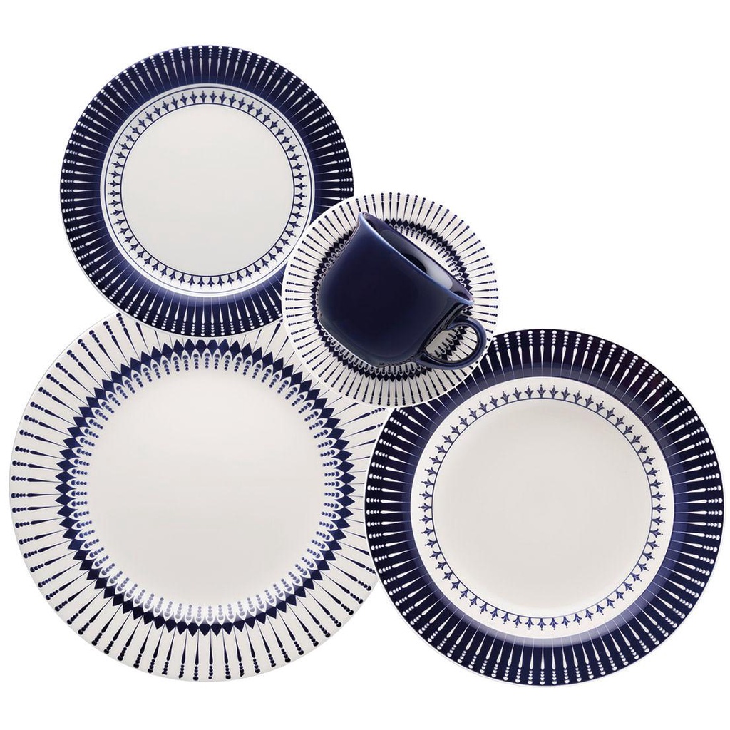 Aparelho de Jantar e Chá 20 Pçs Biona Donna Colb em Oferta na Shopee