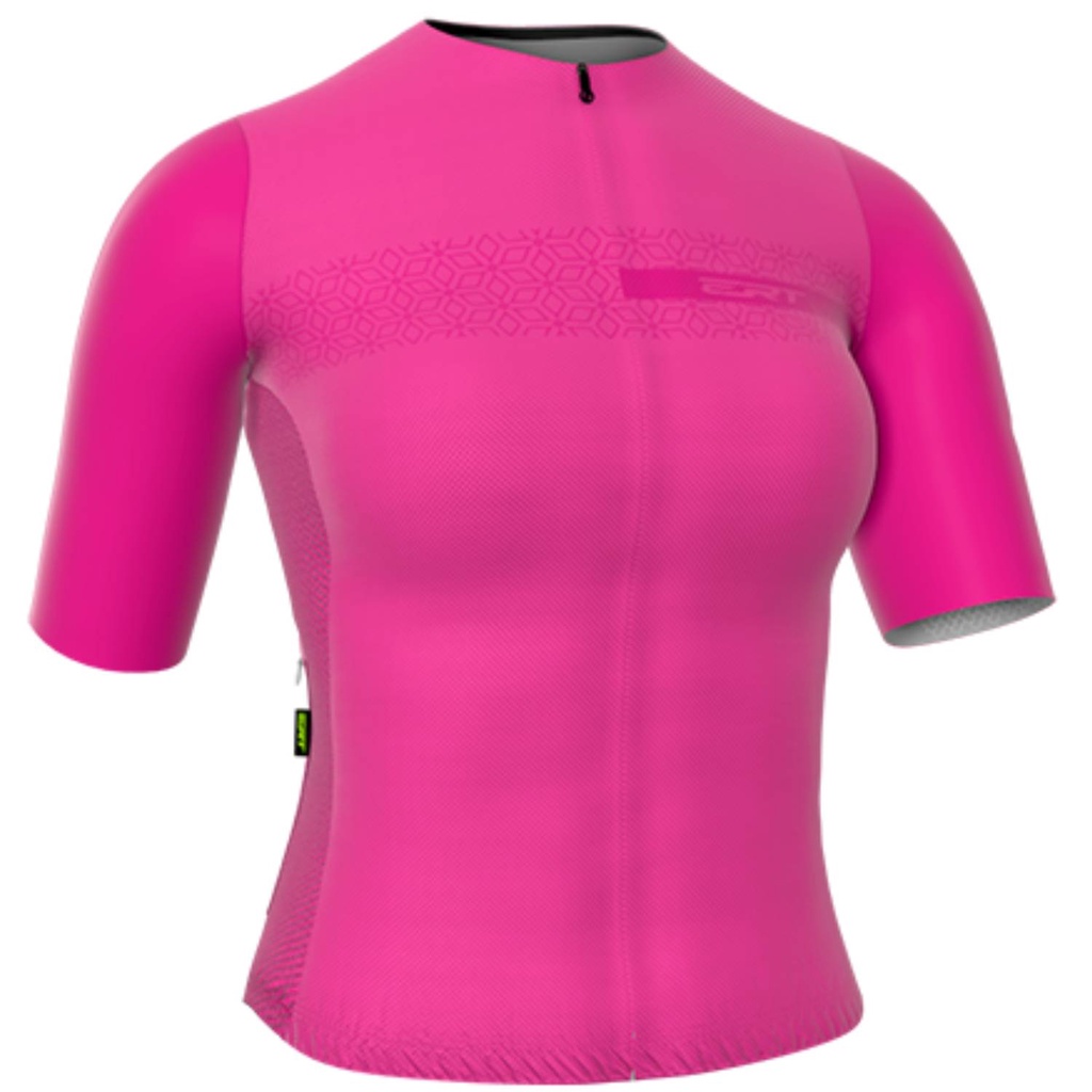Camisa Ert Feminina Lady Rosa Modelagem Fit Ciclismo Camiseta Sport Esportiva Ciclista Proteção UV Esporte