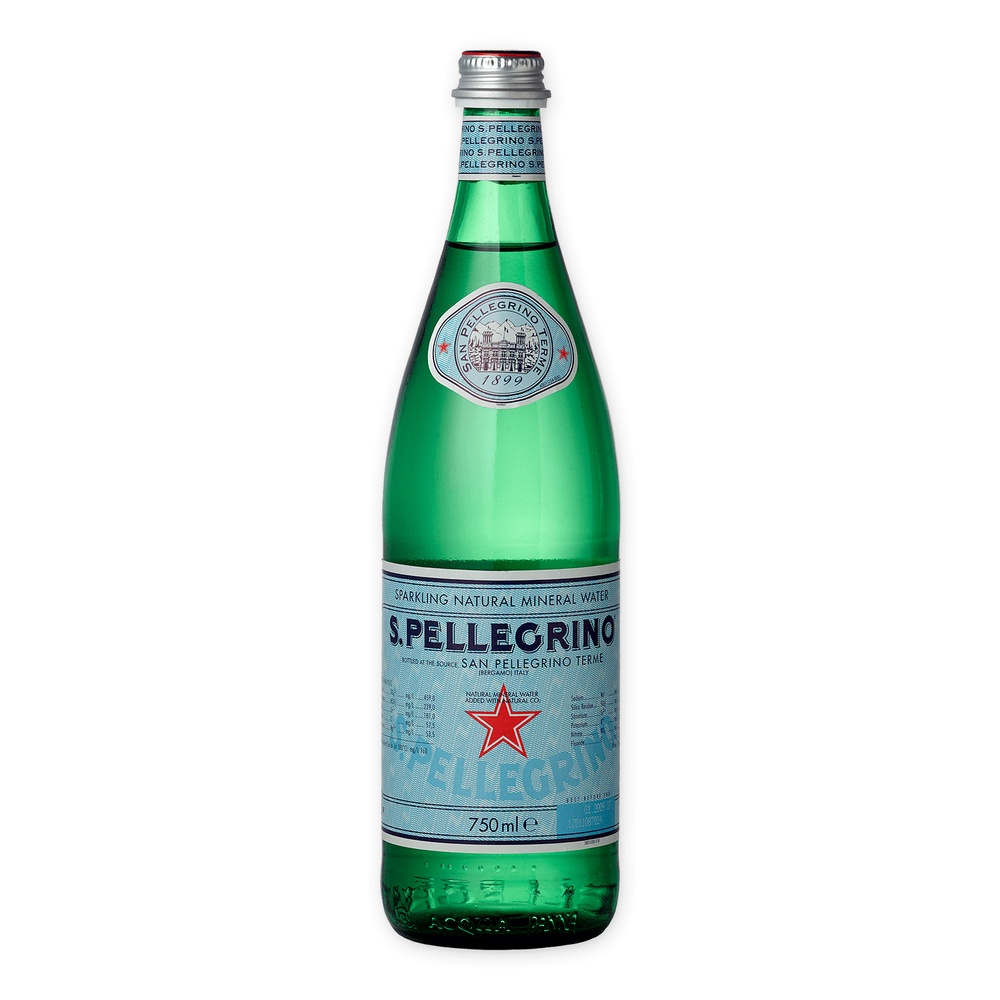 AGUA SAN PELLEGRINO MINERAL COM GÁS 750ML