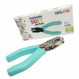 Perfurador de Papel Alicate Soft Um Furo Corpo Emborrachado - LEOARTE em Oferta na Shopee
