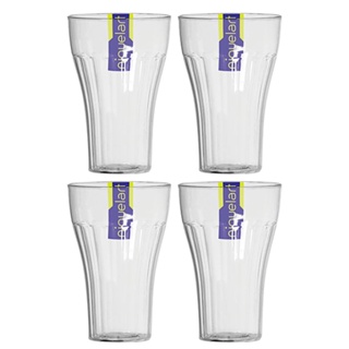 4 Copos Festa Crystal 500 ml Transparente Niquelart Multiuso Bebidas Drinks Agua Sucos batidas em Oferta na Shopee