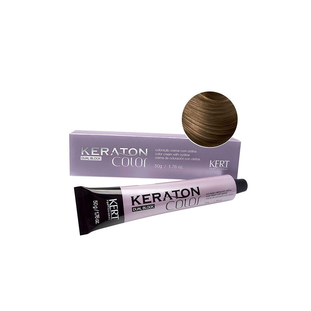 Tintura Keraton Color Dual Block 7 Louro Médio