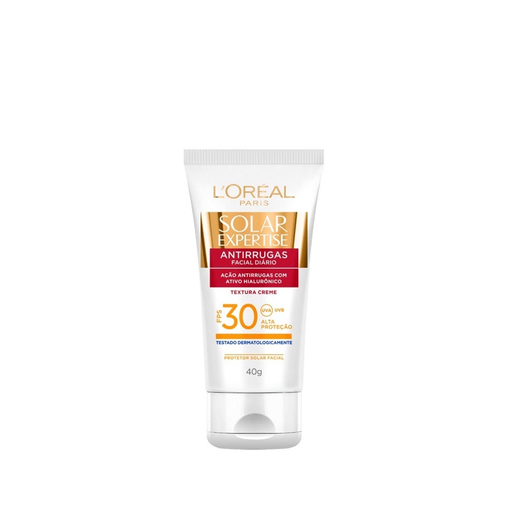 Protetor Solar Facial L'Oréal Paris FPS30 Antirrugas 40g