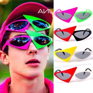 Roy Purdy Same Style Party Glasses Hip Hop Europa América Óculos De Sol Verdes Rosa Festival De Música Bola Universal Decoração Personalizada Triangulares Divertidos Resistência UV