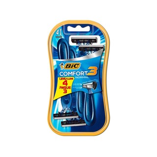 Aparelho Barbear Bic Comfort 3 Pele Normal Lv4 Pg3 em Oferta na Shopee