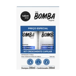 Kit Shampoo + Condicionador Salon Line Bomba Original 200ml