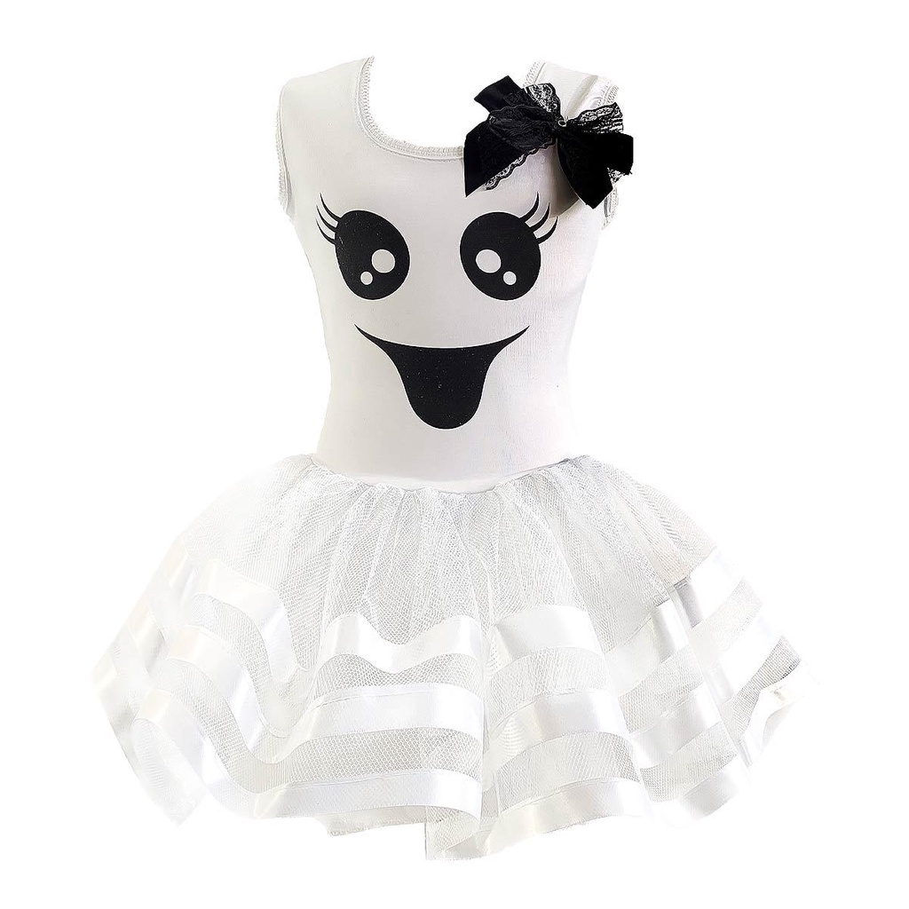 Fantasia de Halloween Feminina Fantasma Branco de Luxo em Oferta na Shopee