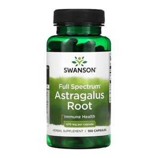 Raiz Astrágalo 470mg Swanson Full Spectrum Astragalus 100Cap
