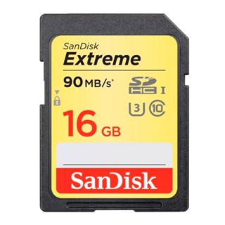 Cartão SD Sdhc Sandisk Extreme 16gb 90mbs