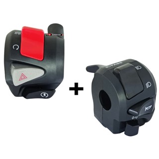 Punho Partida Cb500 + Punho Luz Com Lampejador Cg Titan 160 Fan 160 Start 160