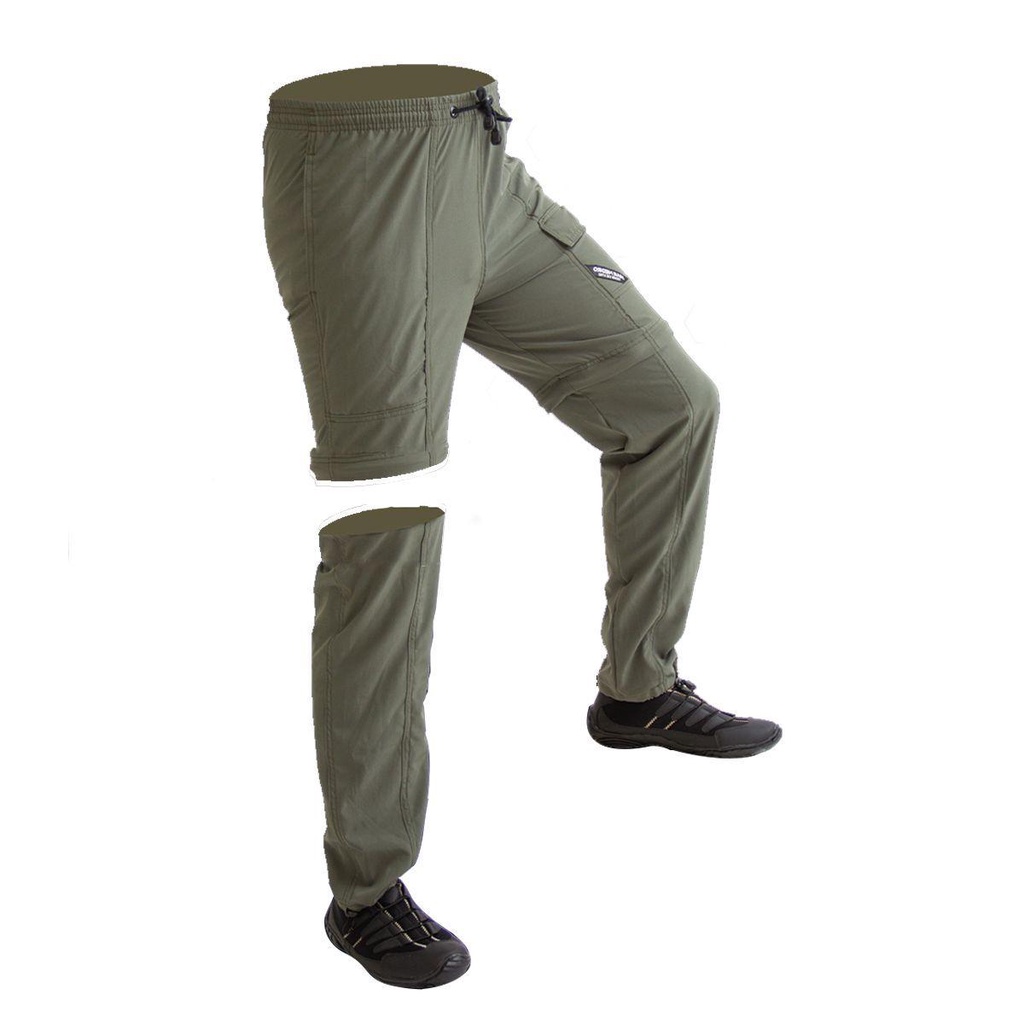 Calça de Pesca Proteção Solar UV com Ziper Joelho Hidronatic Musgo - Mar Negro