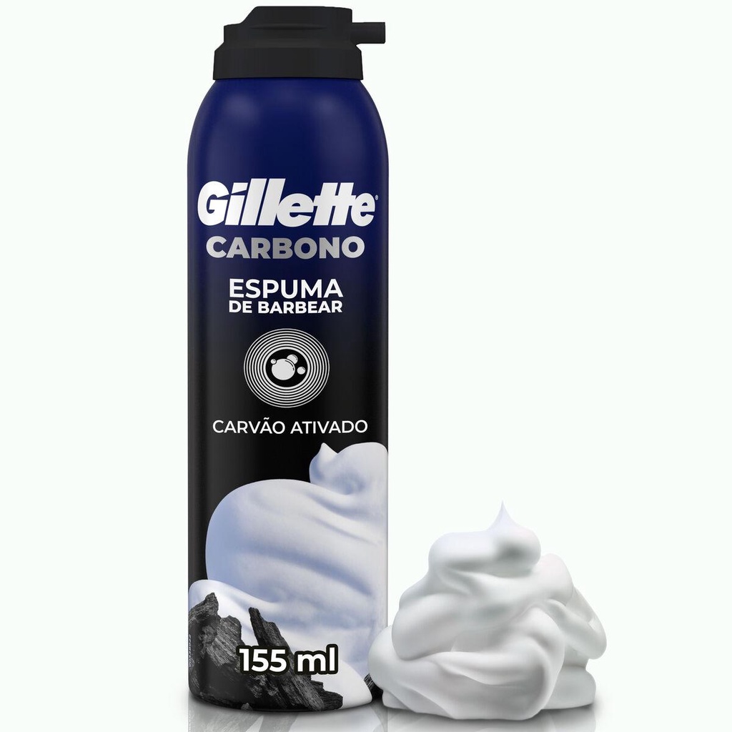 Espuma de Barbear Gillette Carbono 155ml em Oferta na Shopee