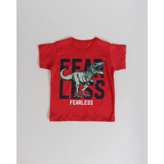 Camiseta Bebê Menino Estampa Sortida Vermelha