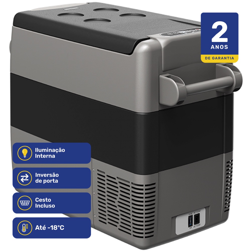 Geladeira Portátil Caminhão 51 Litros 12v/24v Elber