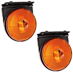 2 Lanterna Lateral Carreta Randon 88mm LED BIVOLT AM +Suporte