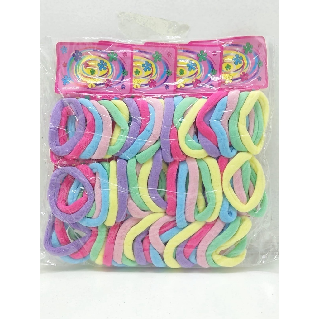 Kit de 72 unidades de Xuxinha de cabelo elastico de para cabelo feminino rabicó para cabelo preto