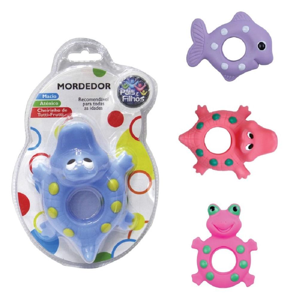 Mordedor Animais Sortido - Pais e Filhos em Oferta na Shopee