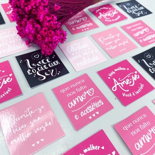 25 Mini Cartão | Mensagem Motivacional | Mensagem para Mulheres | Unbox | Feminina | Mimo Cliente em Oferta na Shopee