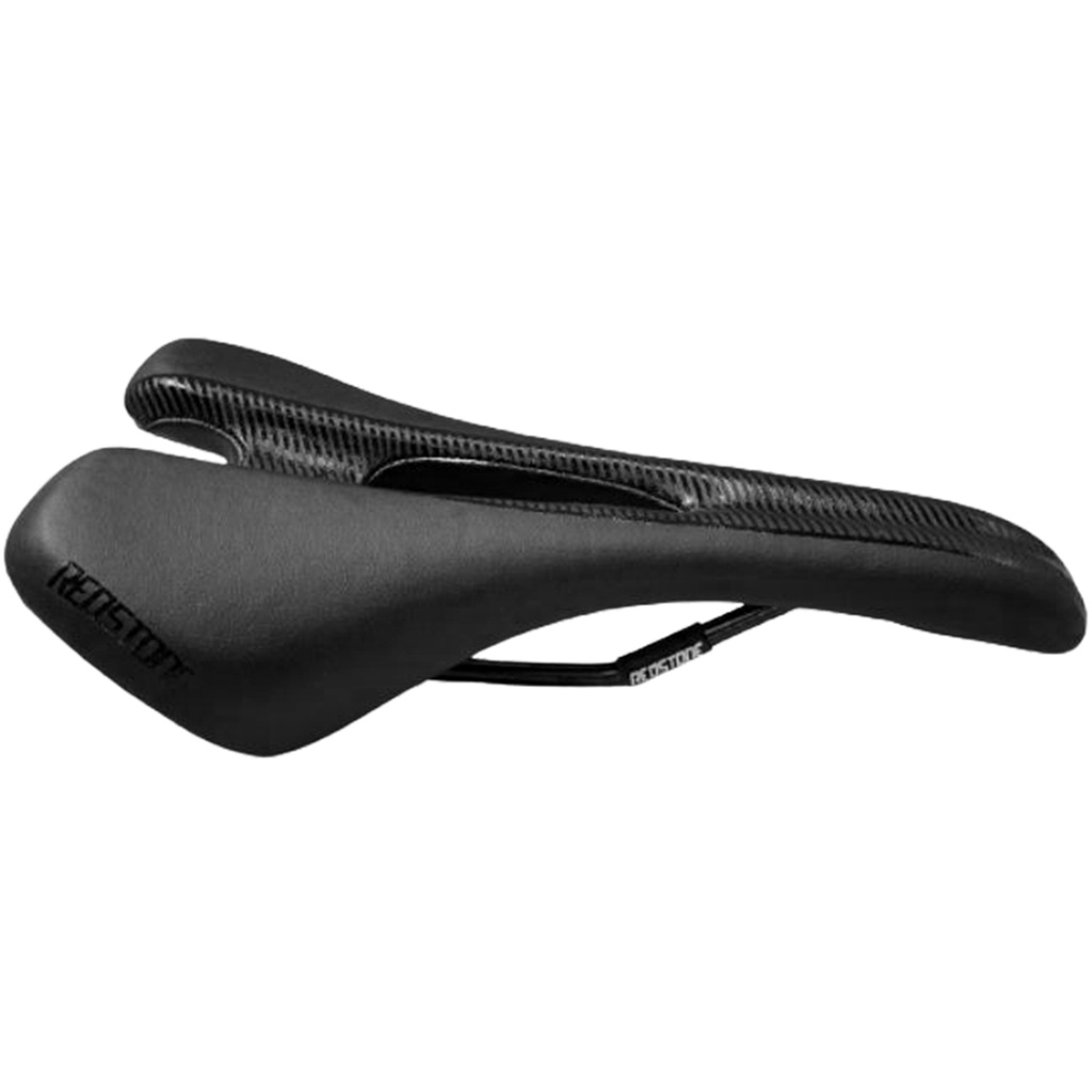 Banco Selim MTB Vazado RS-10 Cor Preto Chromoly 271 x 139mm Redstone Bicicleta Mountain Bike