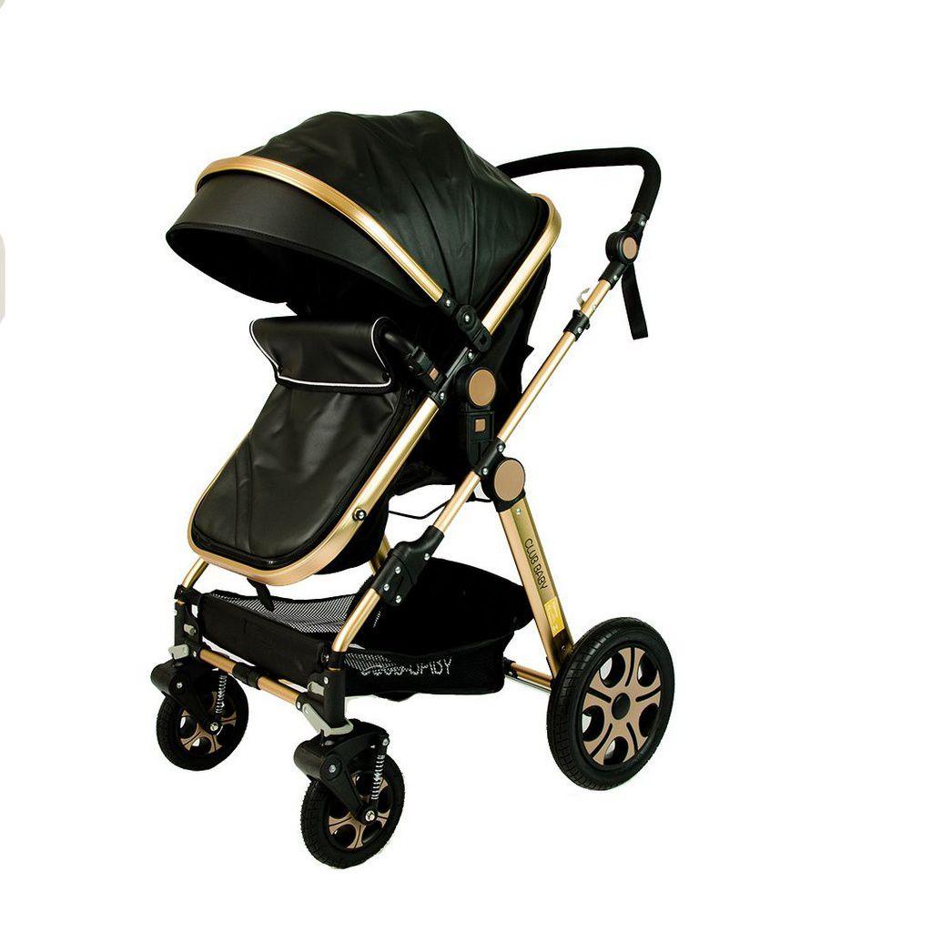 Carrinho de Bebê Luxo Club Baby Preto C/ Alça e Selo Inmetro em Oferta na Shopee