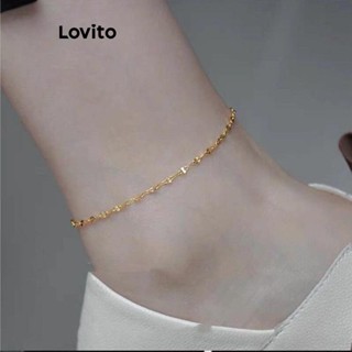 Lovito Pulseira de Titânio com Lábios Básicos para Mulheres LFA07161 (Dourado)