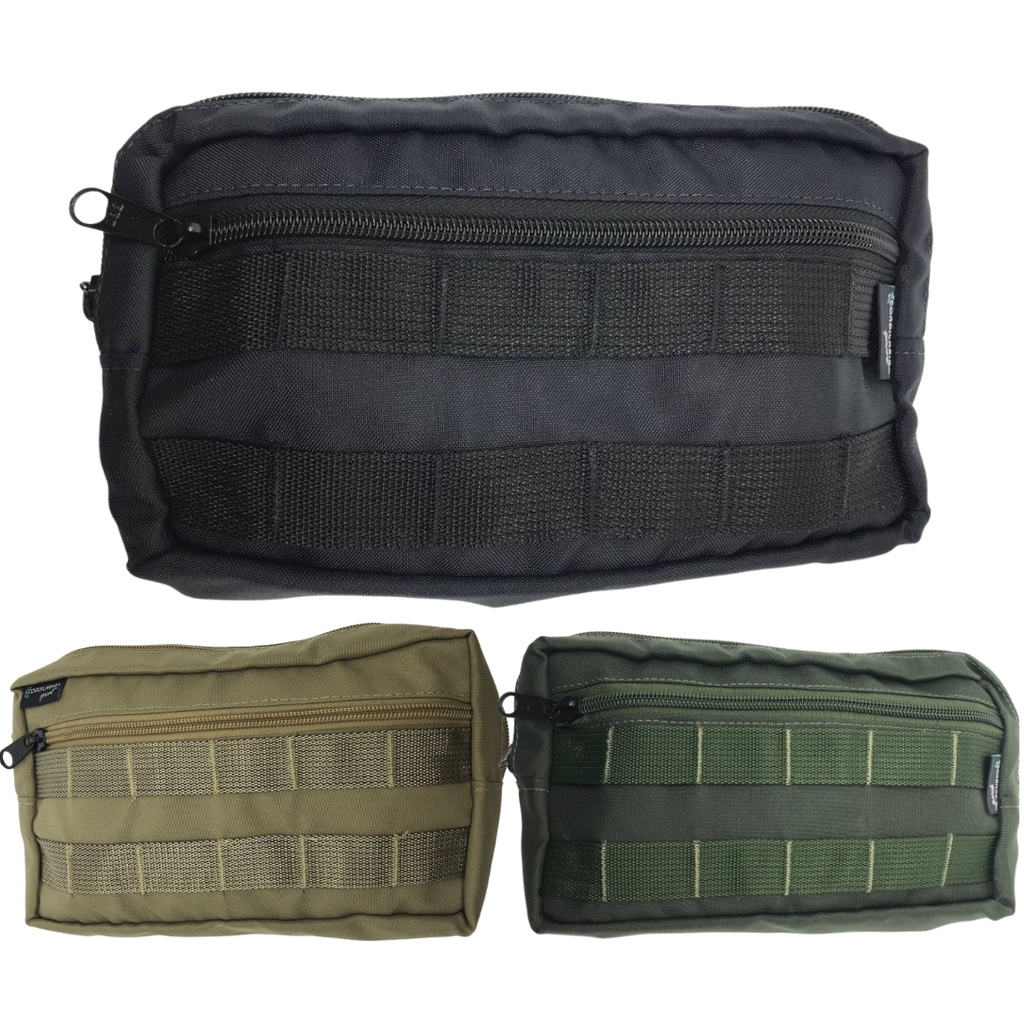 Bolso MOLLE para Colete Modular Peito 28×16 – Preto / Verde / Tan em Oferta na Shopee