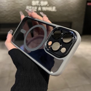 Nova Capa Magnética De Lente Metálica Colorida De Titânio Para iPhone 15 11 12 13 14 Pro Max Luxury Shockproof Traseira Dura