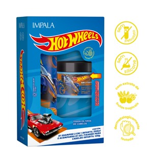 Kit Shampoo 2 1 Gel Fixador Clube Velozes Azul Hot Wheels