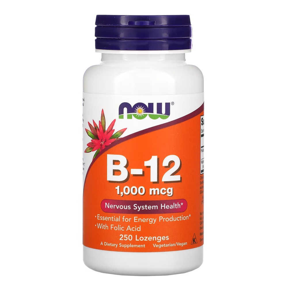 Vitamina B-12 1000mcg Now Foods 250 Pastilhas Importado em Oferta na Shopee