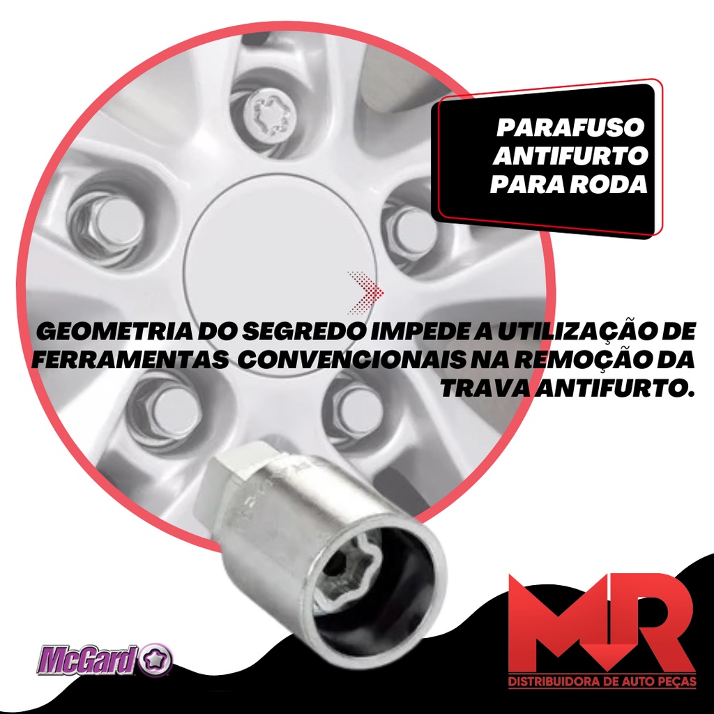 Trava Antifurto Parafuso Roda Mcgard Trailblazer 2023 2024
