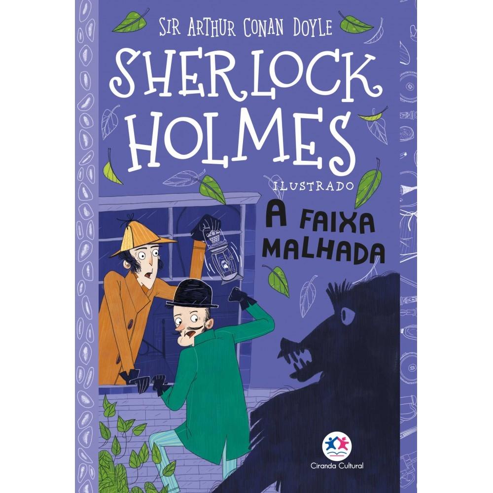 Livro Sherlock Holmes Ilustrado - A faixa malhada em Oferta na Shopee