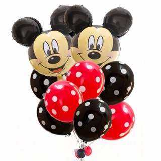12Pcs Disney Mickey Minnie Mouse Balões De Festa Balão De Bebê De Aniversário Decorações Kids Classic Toys Air Gift em Oferta na Shopee