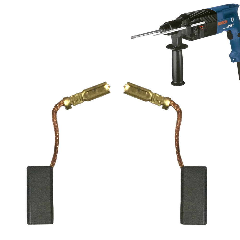 Escova De Carvão Para Martelete Bosch 11226 - 11228 TC74 2 Peças em Oferta na Shopee