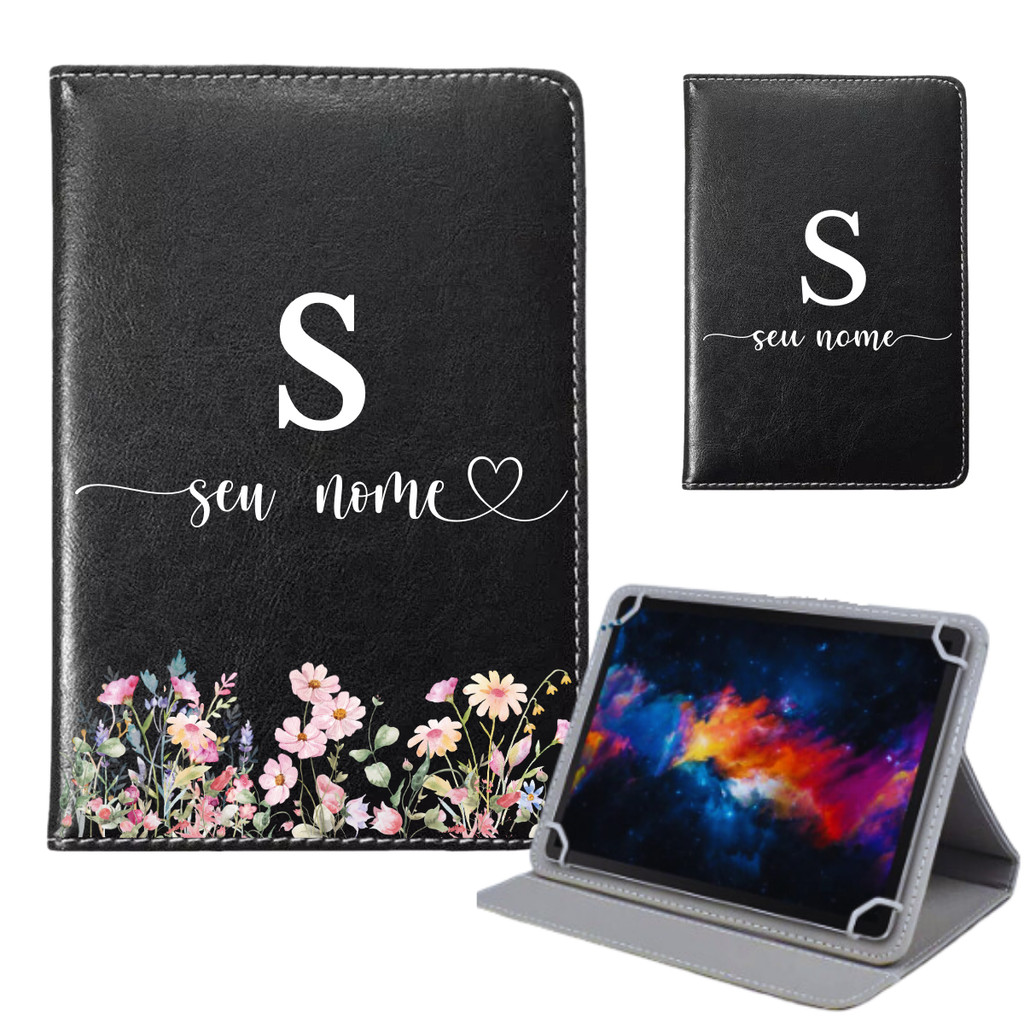 Capa Giratória Estampada Com Nome Para Tablet Vision Tab 10 Polegadas Lenovo Tab 10.1 M10