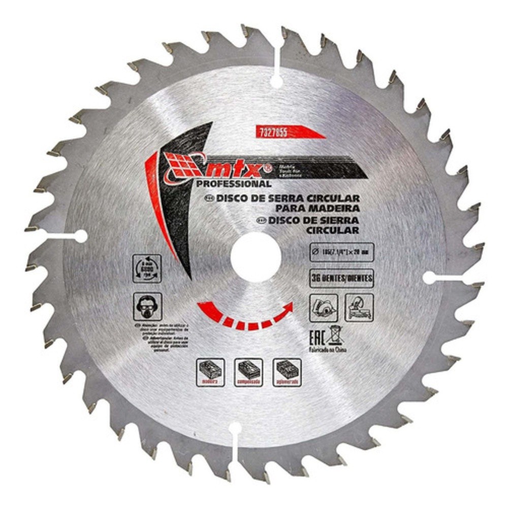 Disco Serra Circular Widea 185 7.1/4x20 36 Dentes Mtx 7327855
