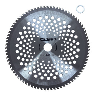 Disco de Corte 80 Dentes para Roçadeira a Gasolina com Furo Central 25,4mm e Redutor para 20mm Carbon Fak em Oferta na Shopee