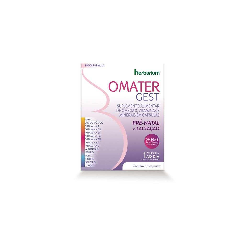 Omater Gest – Suplemento de Ômega 3, Vitaminas e Minerais