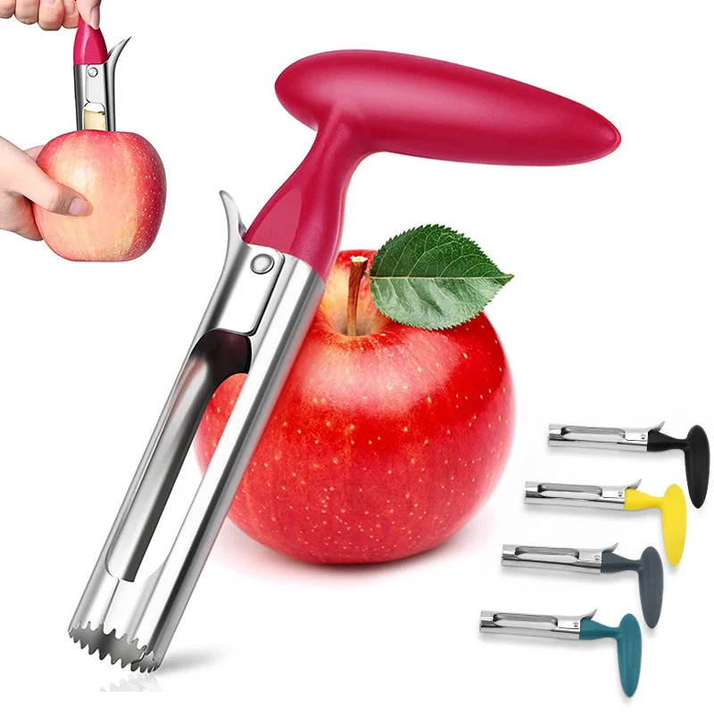 Aço Inoxidável Maçã Corer Sementes De Frutas Núcleo Removedor Pêra Semeador Slicer Faca Durável Gadgets Cozinha Ferramen