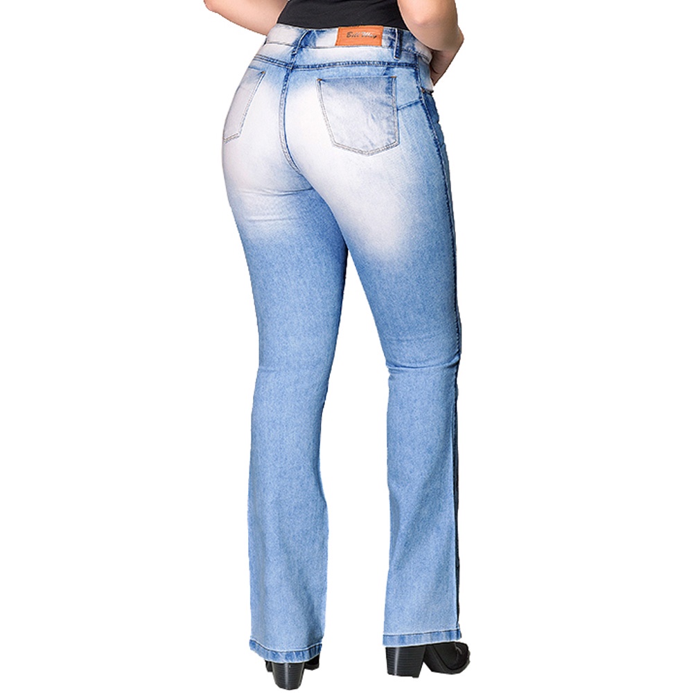 Calça Jeans Country Feminina Flare Delavê Bill Way 951