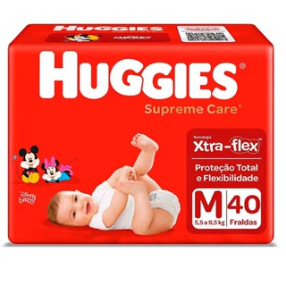 Fralda Huggies Supreme Care Mega M 40 Tiras