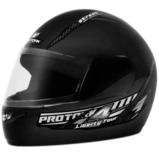 Capacete Moto Pro Tork Liberty Four 58 Preto Fosco