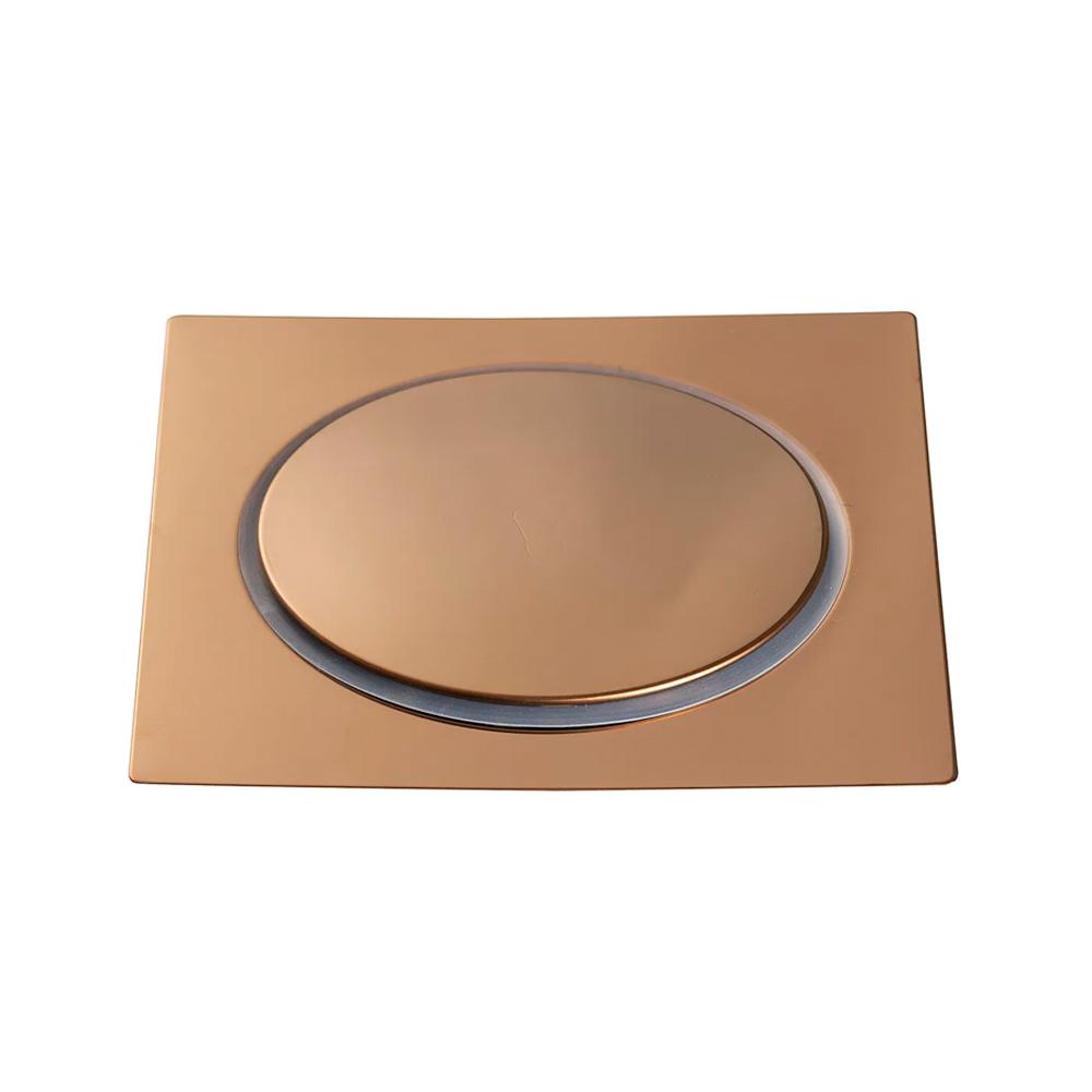 Ralo Click Up Para Chão 15 cm Inox Pingoo - Dourado Rose